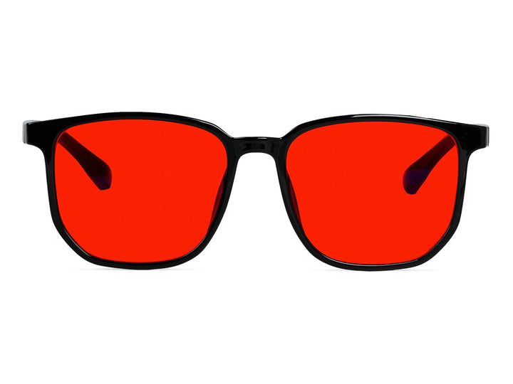 Evelenne Nocturne dark blue light glasses, side view