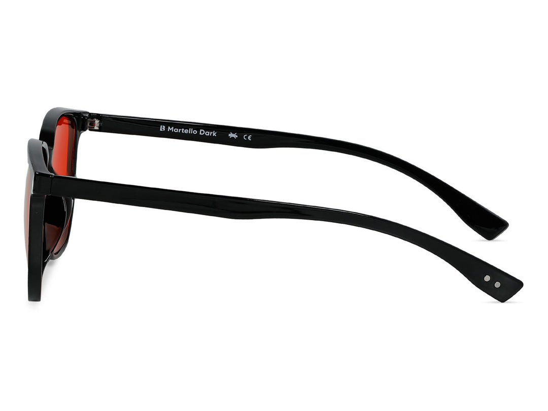 Evelenne Nocturne dark blue light glasses, angled view